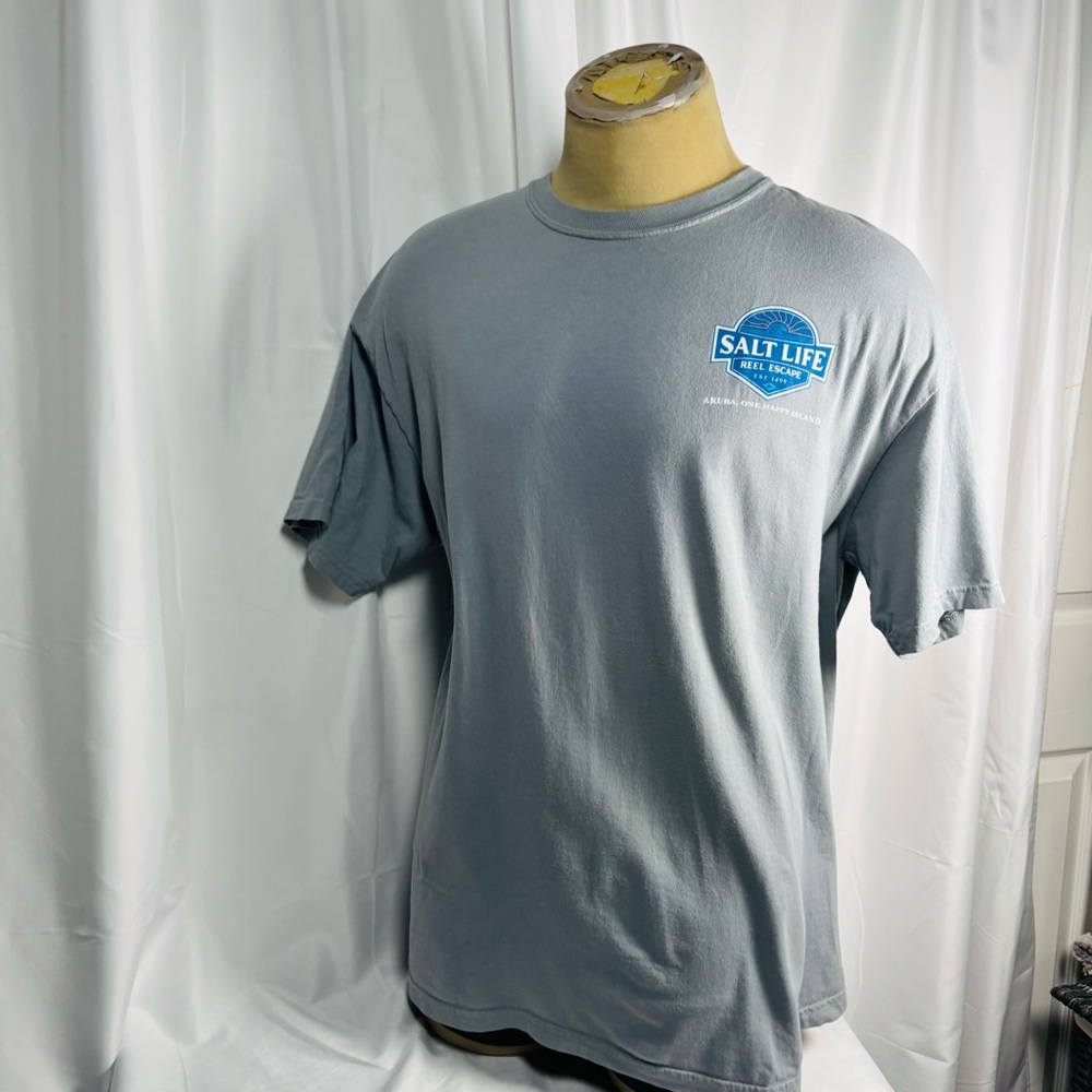 Salt Life Short Sleeve Logo Tee - Light Blue